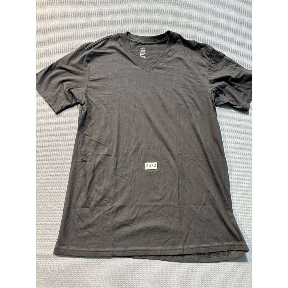 Calvin Klein V-Neck Short-Sleeve T-Shirt Mens LT Black